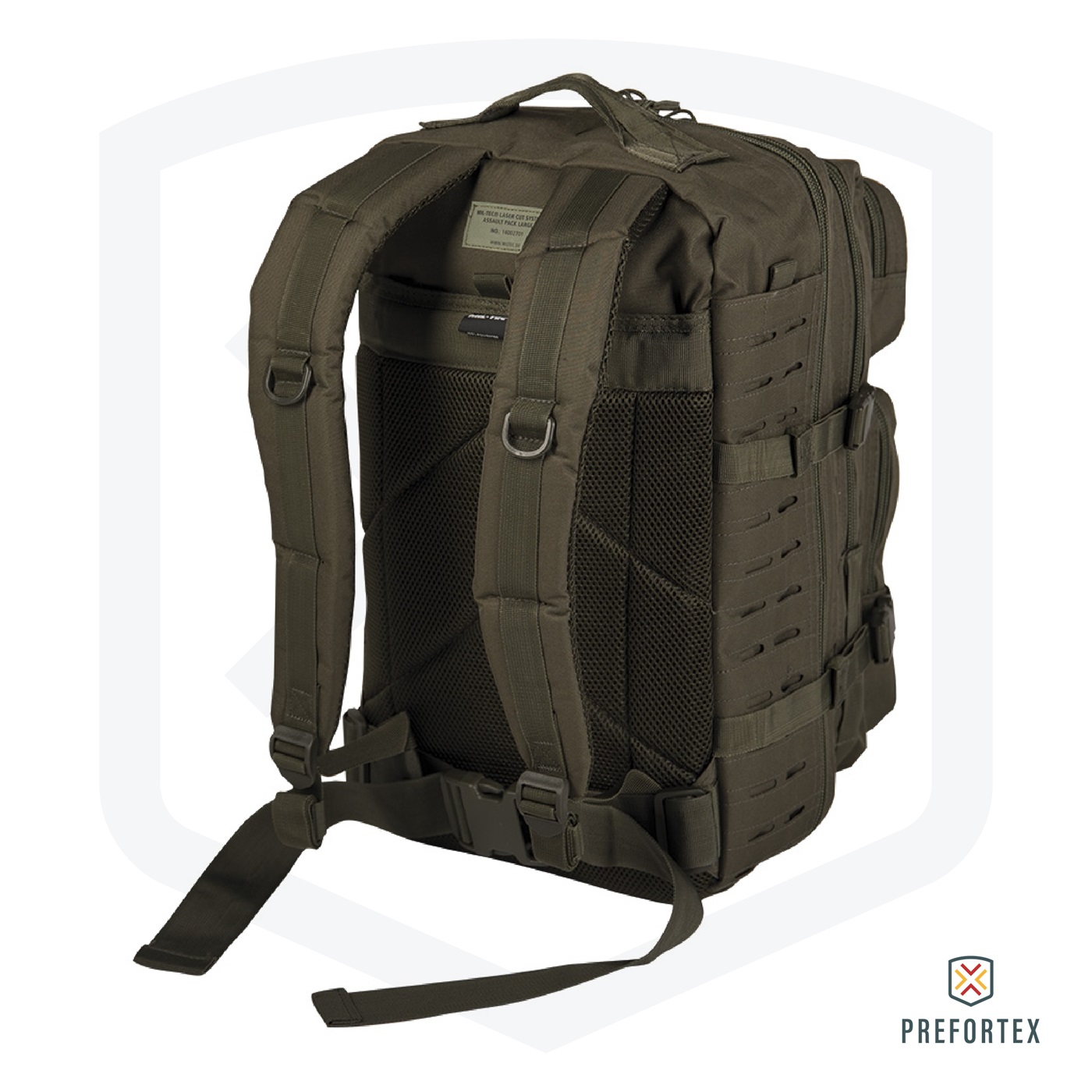 Mochila Assault 36L corte laser Marca Mil tec