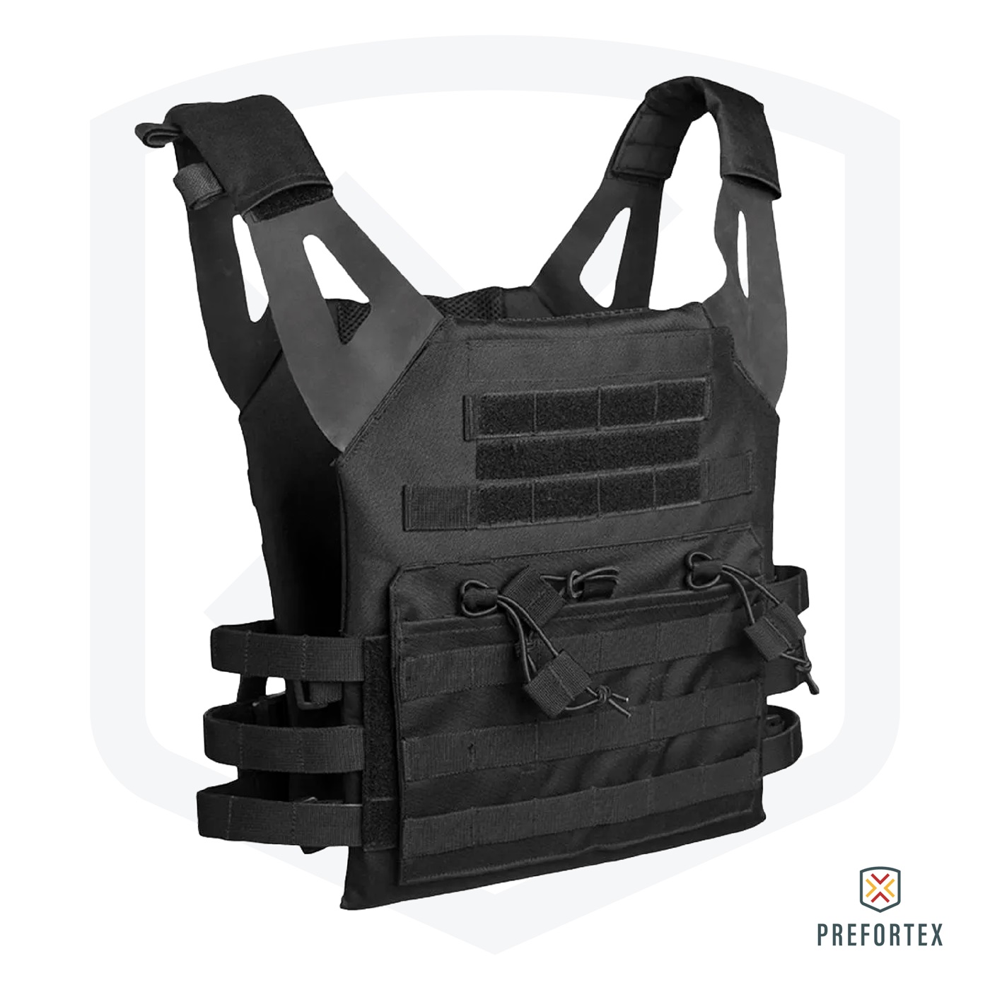CHALECO PORTAPLACAS MIL-TEC GEN II NEGRO