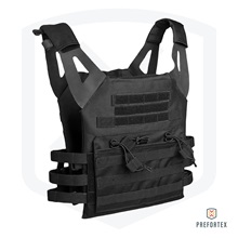 CHALECO PORTAPLACAS MIL-TEC GEN II NEGRO