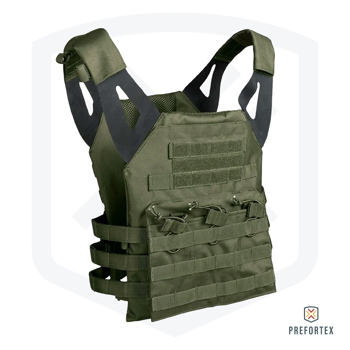 CHALECO PORTAPLACAS MIL-TEC GEN II VERDE OLIVA