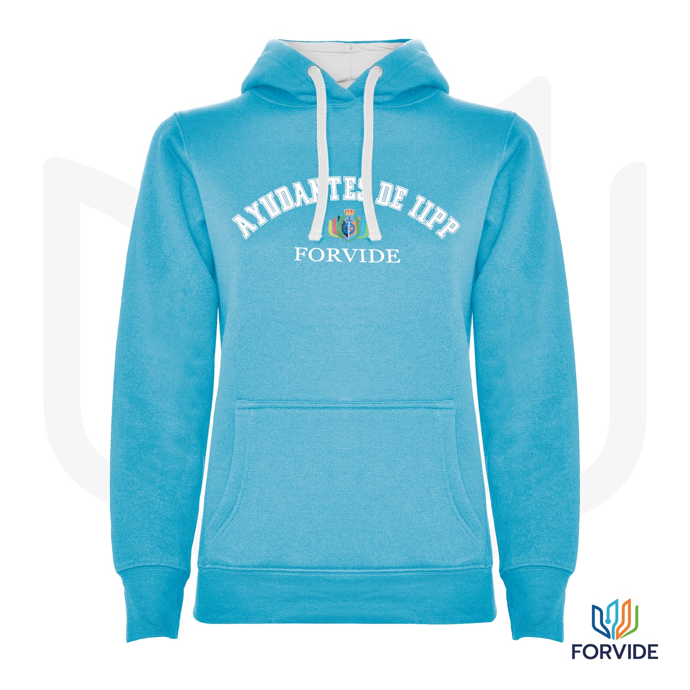 SUDADERA MUJER FORVIDE - CELESTE