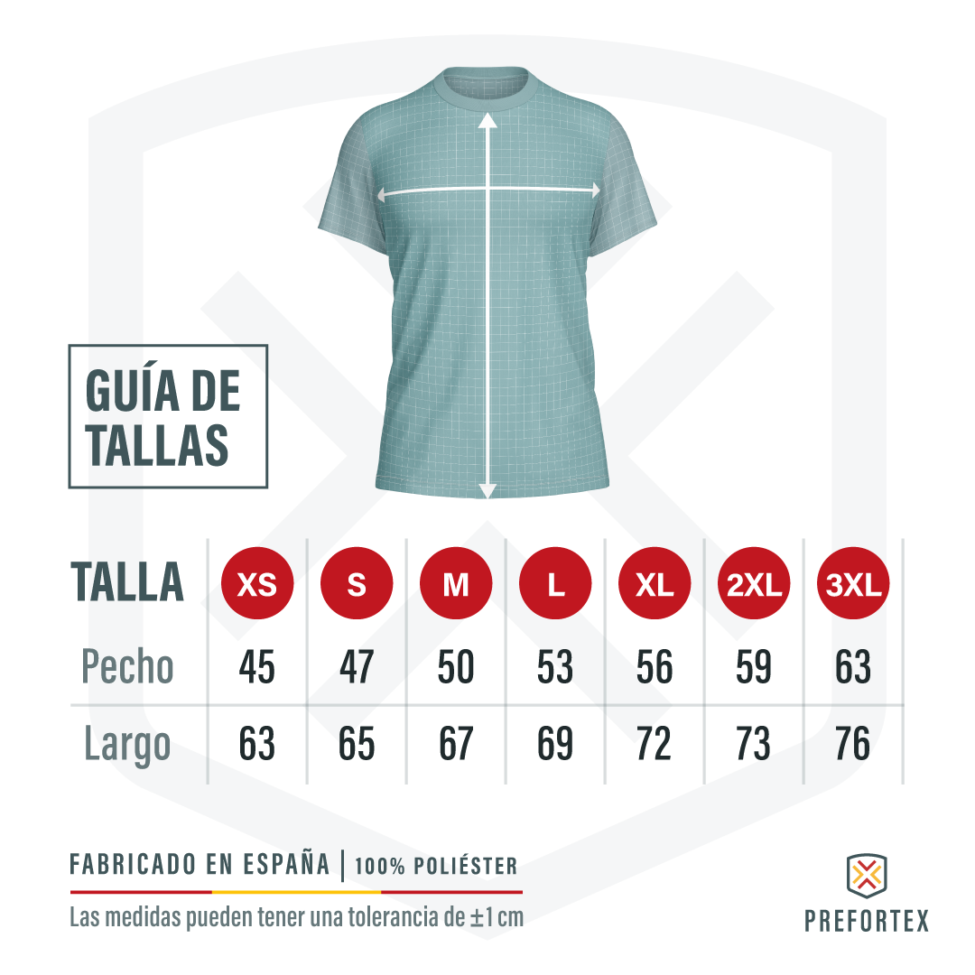 Tabla talla camisetas