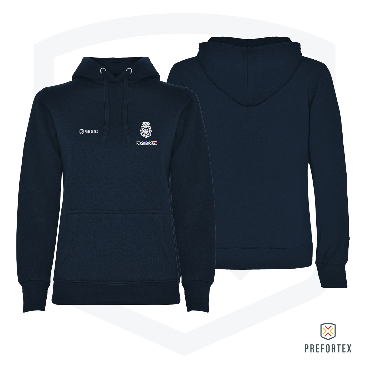 SUDADERA CAPUCHA POLICÍA NACIONAL MUJER