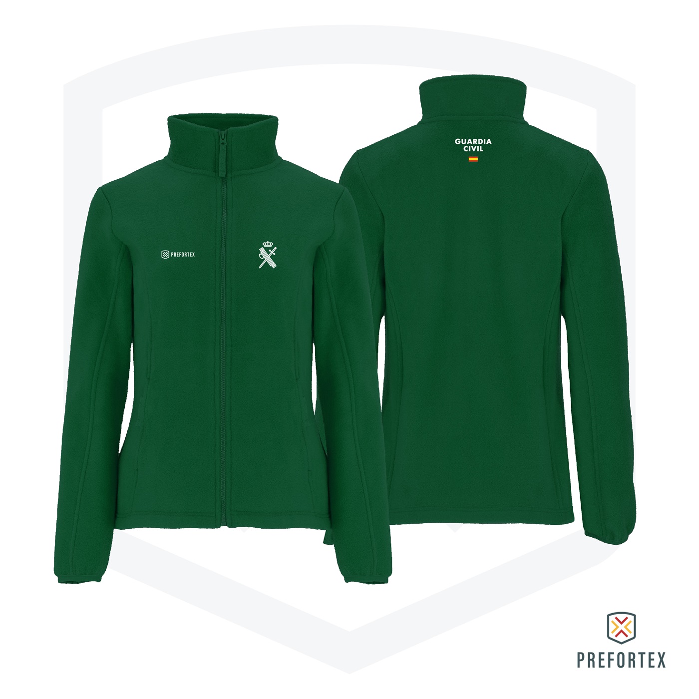 Sudadera polar Guardia Civil mujer verde